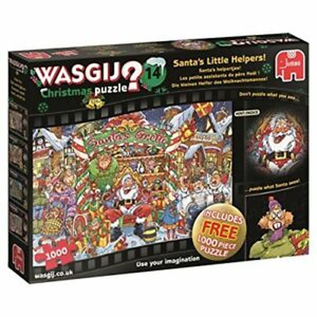 Wasgij Christmas #14 Santa&#39;s Little Helpers! - 2x 1000 brikker