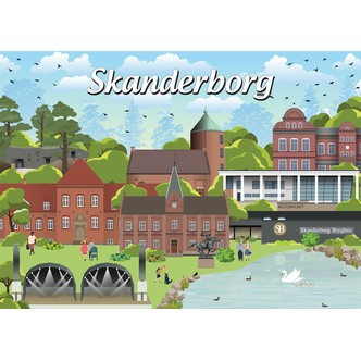 Danske byer: Skanderborg, 1000 brikker