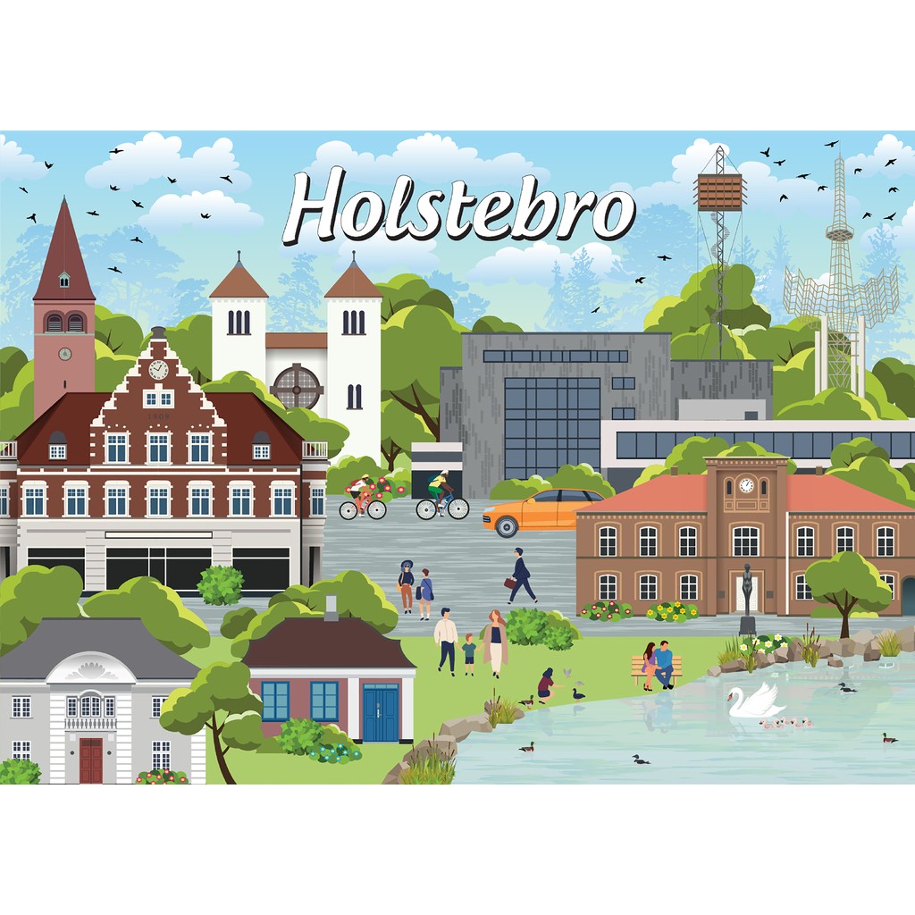 Danske byer: Holstebro, 1000 brikker