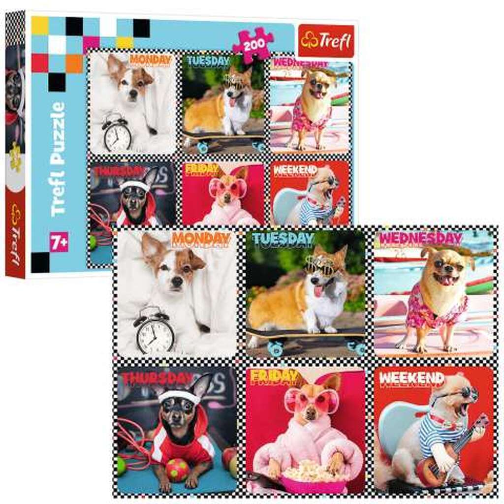 Hunde Hele Ugen - 200 brikker