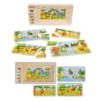 Zoo 4-i-1 multipuslespil