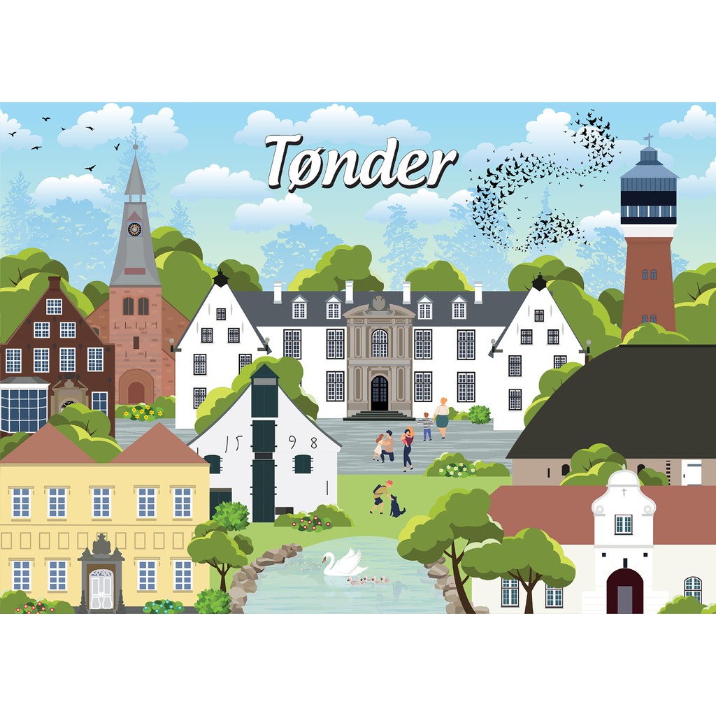 Danske byer: Tønder, 1000 brikker