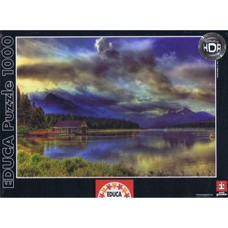 Maligne Lake Boathouse, Canada - 1000 brikker