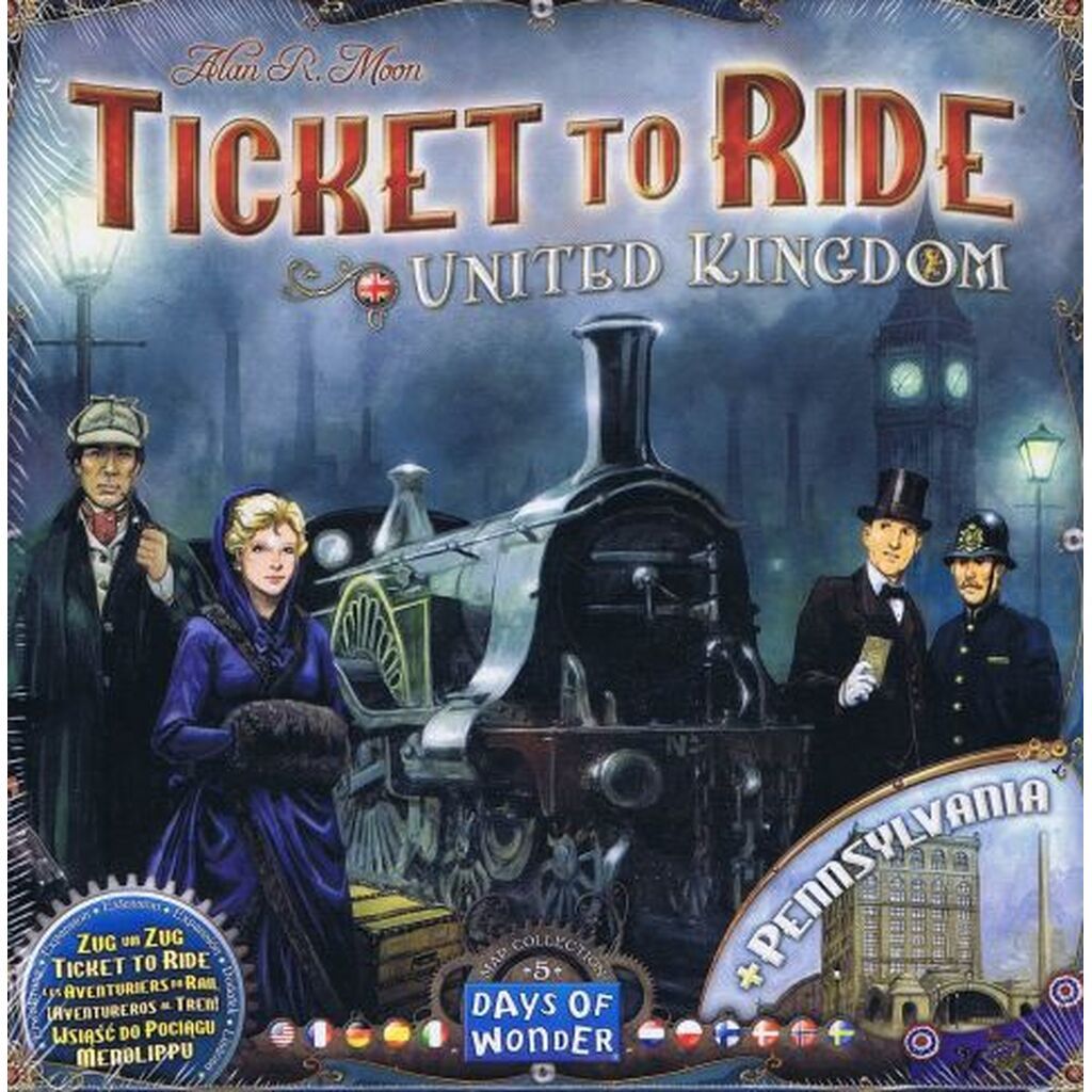 Ticket to Ride: United Kingdoms og Pennsylvania - Map Collection #5