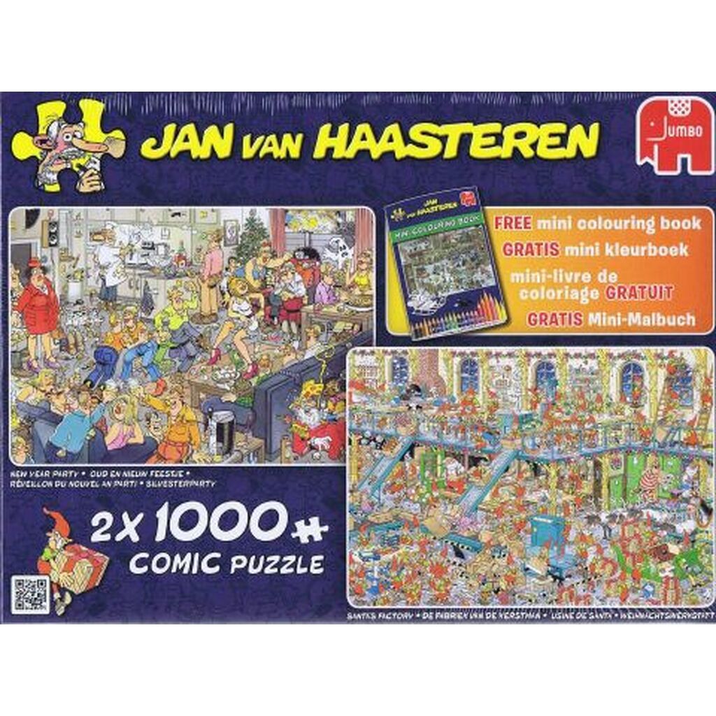 New year party og Santas factory, 2x1000 brikker