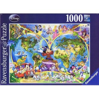 Disneys World Map - 1000 brikker