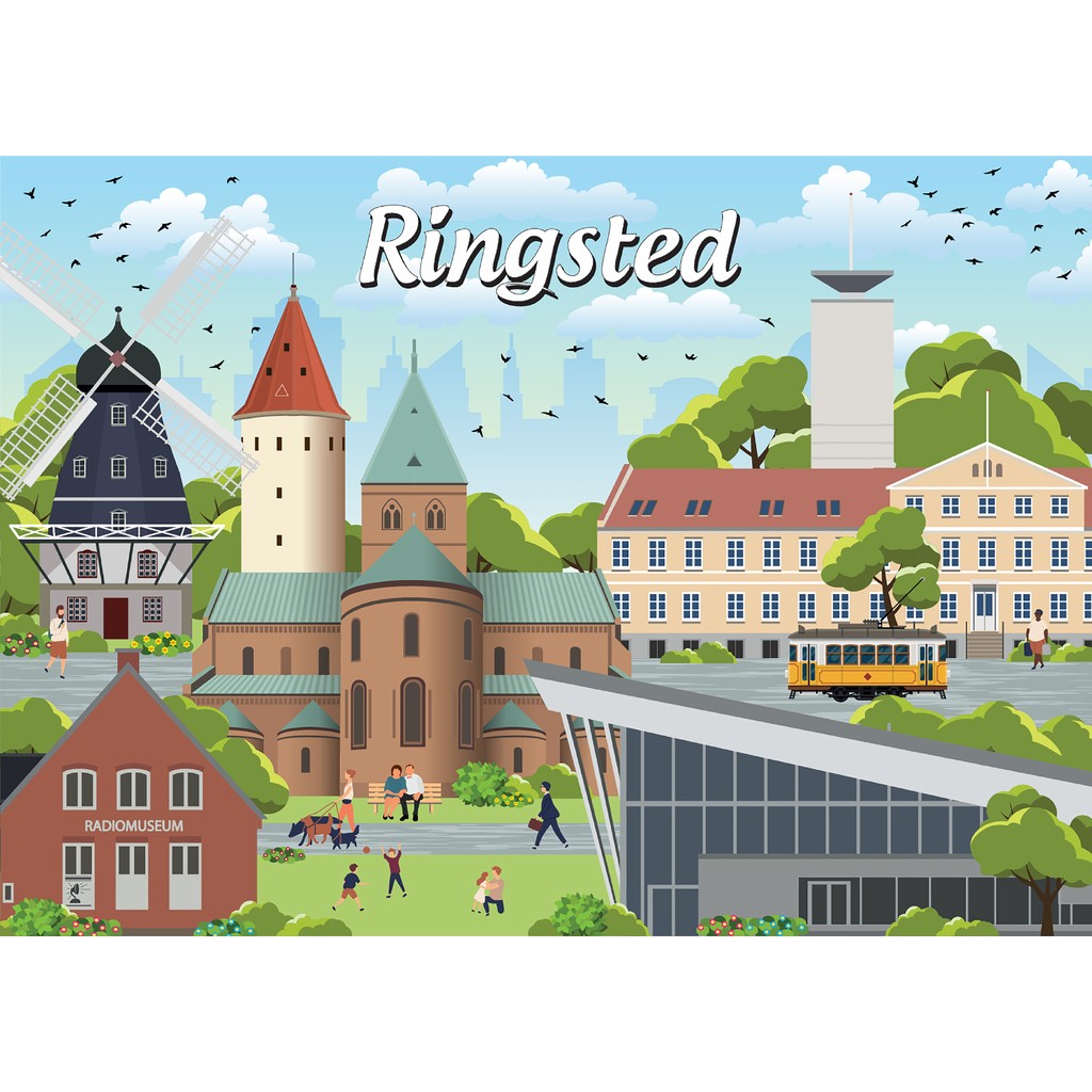 Danske byer: Ringsted, 1000 brikker
