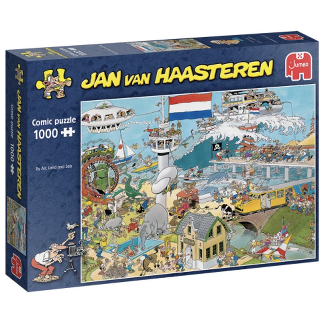 Jan Van Haasteren - By Land Air and Sea - 1000 brikker
