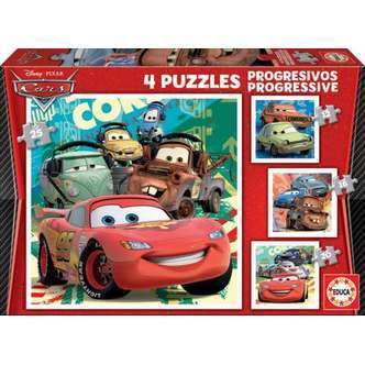 4 Progressive Cars - 12+16+20+25 brikker