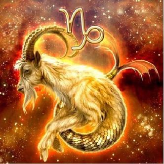 Stjernetegn Stenbuk - Firkantede sten - 50 x 50 cm - Lærred, sten, pen, bakke, gele