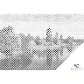 Mal med Prikker - Hyde Park, London 2 - Uden ramme - 60 x 40 cm