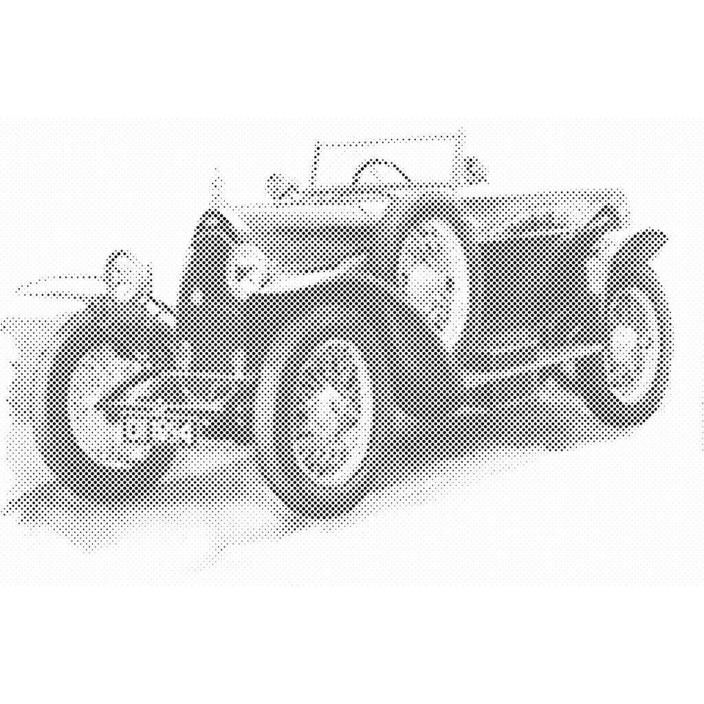 Mal med Prikker - Bugatti - Uden ramme - 120 x 80 cm