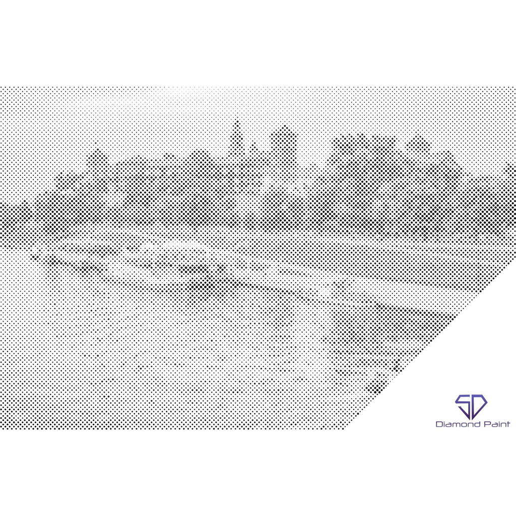 Mal med Prikker - Wawel, Krakow, Polen - Uden ramme - 80 x 60 cm