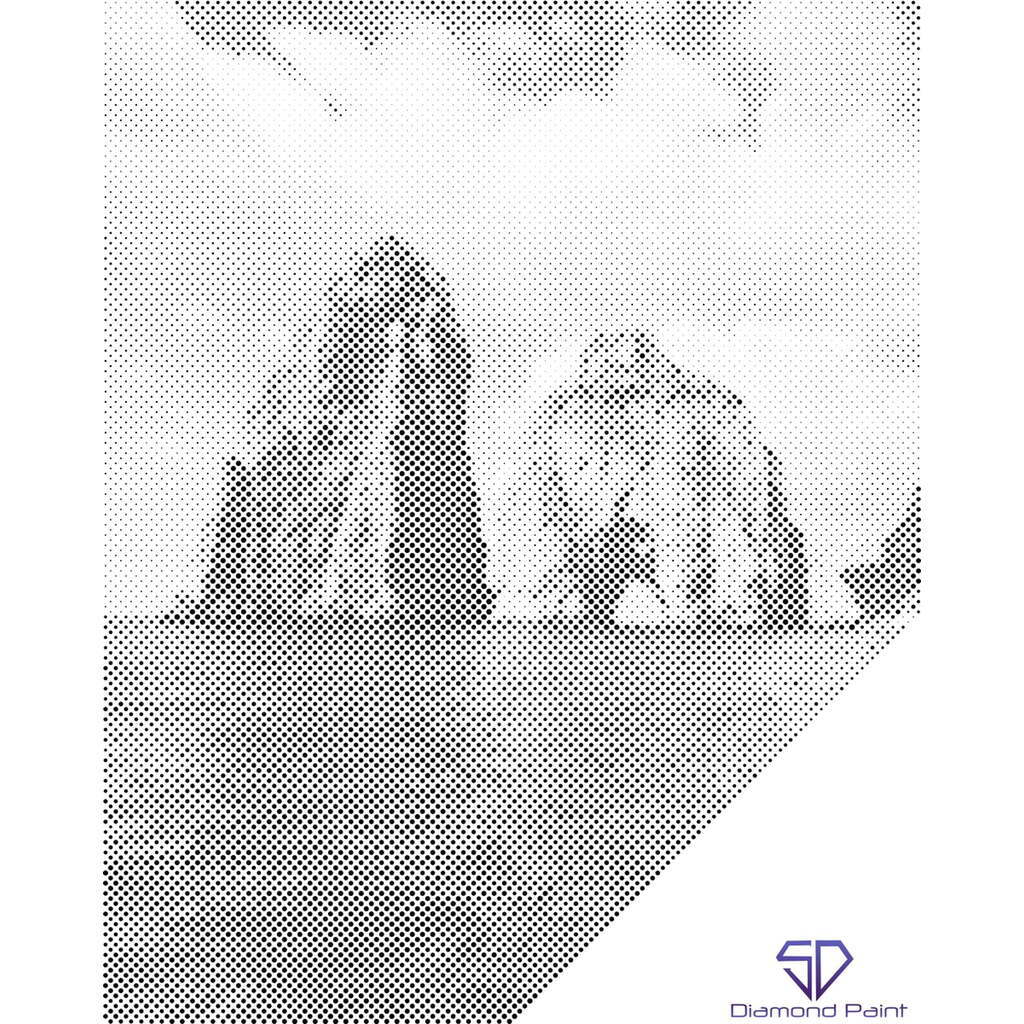 Mal med Prikker - Capri, Italien - Uden ramme - 80 x 100 cm