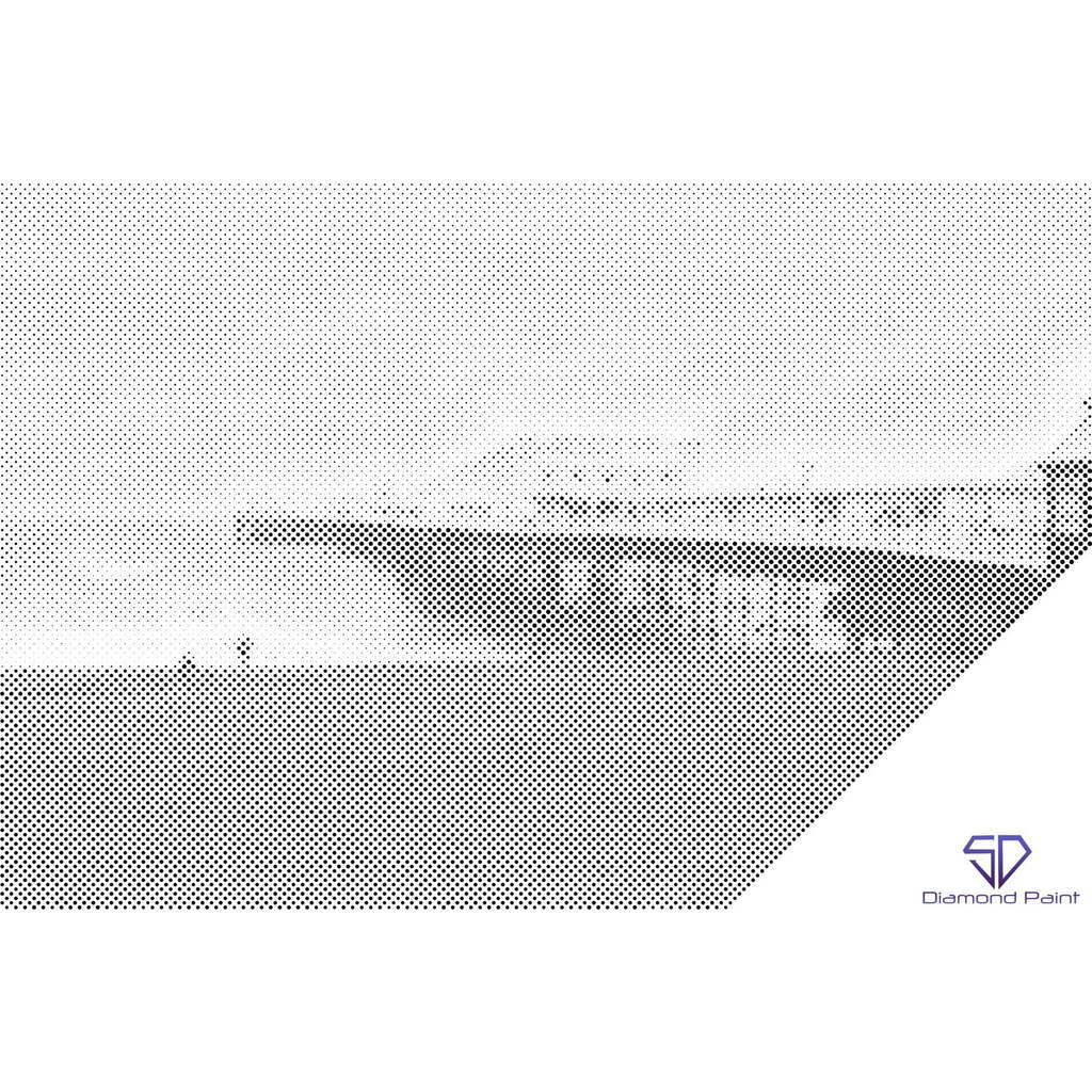 Mal med Prikker - Brighton Mole, England - Uden ramme - 60 x 40 cm