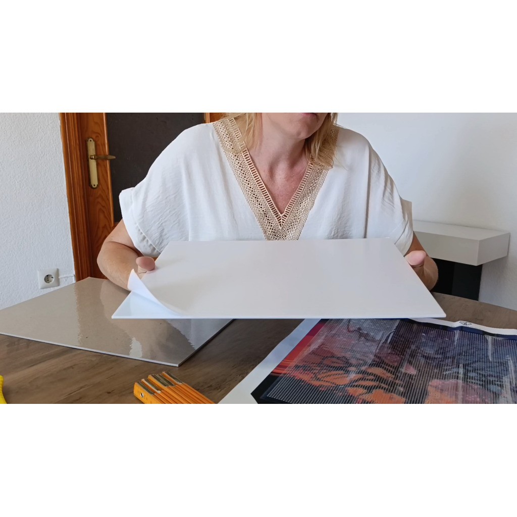 Selvklæbende plade til lærred - Premium - Plastik - 80 x 100 cm