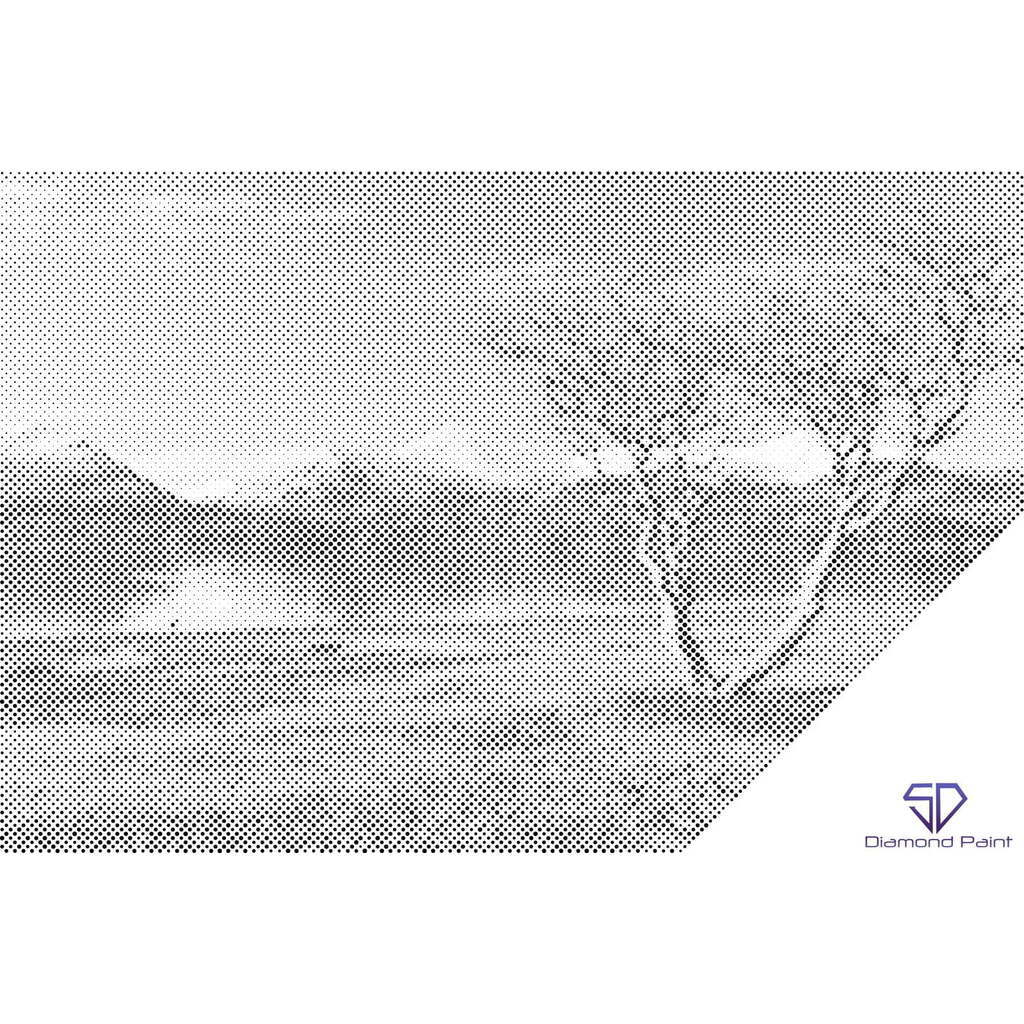 Mal med Prikker - Keswick, England - Uden ramme - 60 x 40 cm