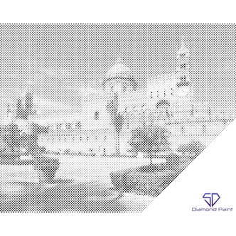 Mal med Prikker - Palermo, Italien 2 - Opspændt på ramme - 40 x 50 cm