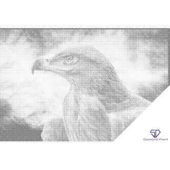 Mal med Prikker - Kongeørn - Opspændt på ramme - 120 x 80 cm