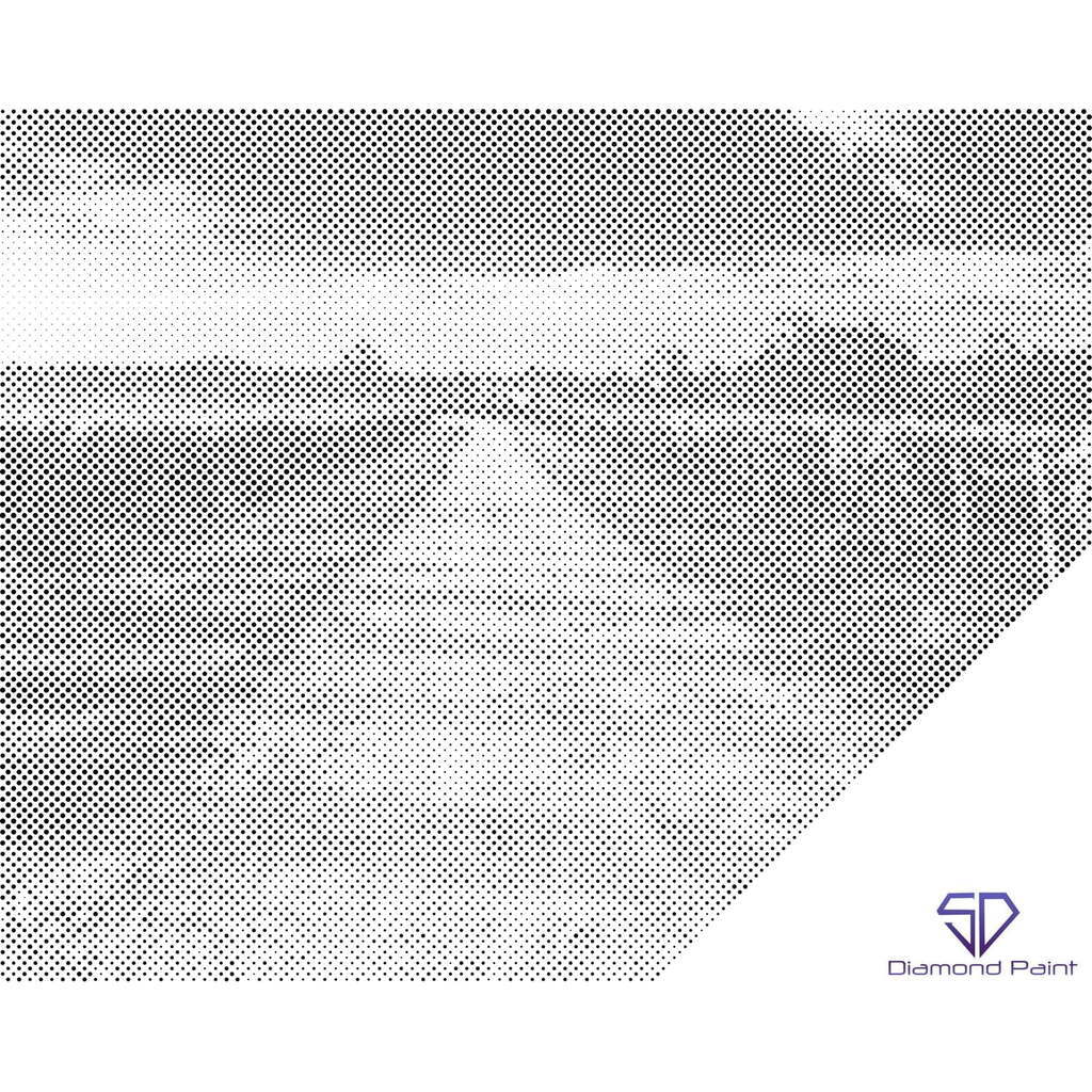 Mal med Prikker - Toscanas vinmarker - Opspændt på ramme - 30 x 40 cm