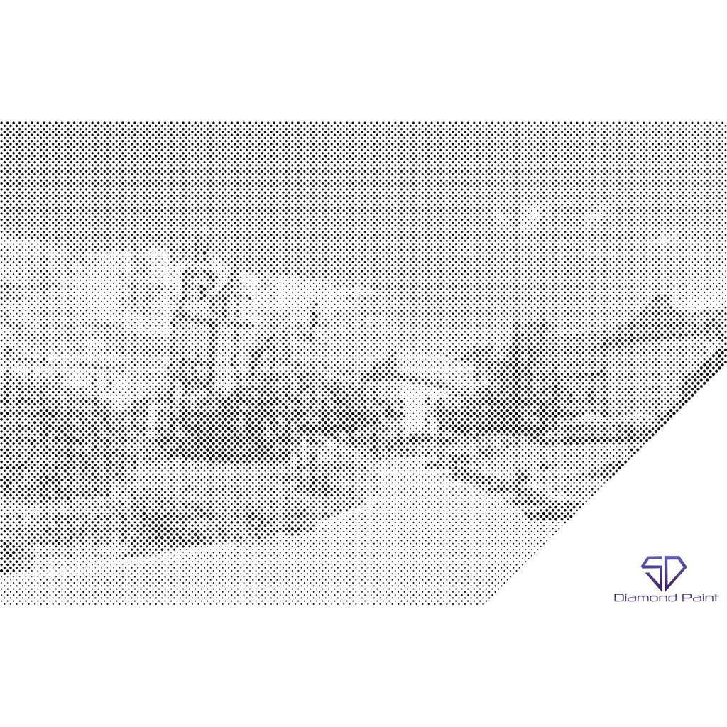 Mal med Prikker - Wawel, Krakow, Polen 2 - Uden ramme - 80 x 60 cm