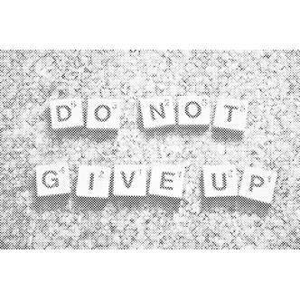 Mal med Prikker - Do not give up - Uden ramme - 120 x 80 cm