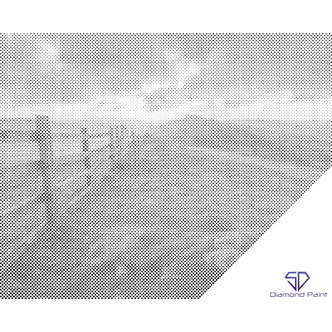 Mal med Prikker - Peak District - Nationalpark, England 2 - Opspændt på ramme - 80 x 100 cm