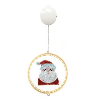 Julemand - Dekorativt juleophæng med batteridrevet lys (K)