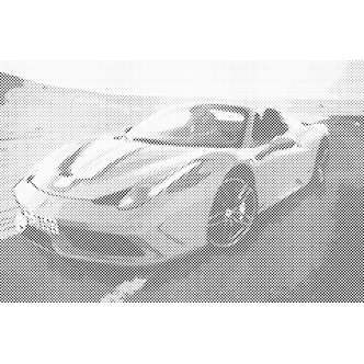 Mal med Prikker - Ferrari 2 - Uden ramme - 60 x 40 cm