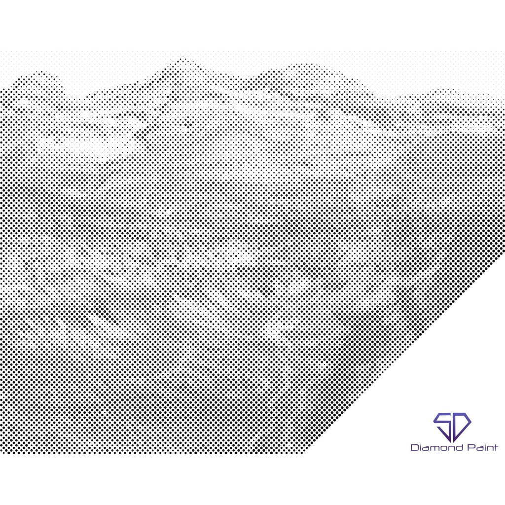 Mal med Prikker - Ordesa, den spanske grand canyon - Uden ramme - 60 x 80 cm