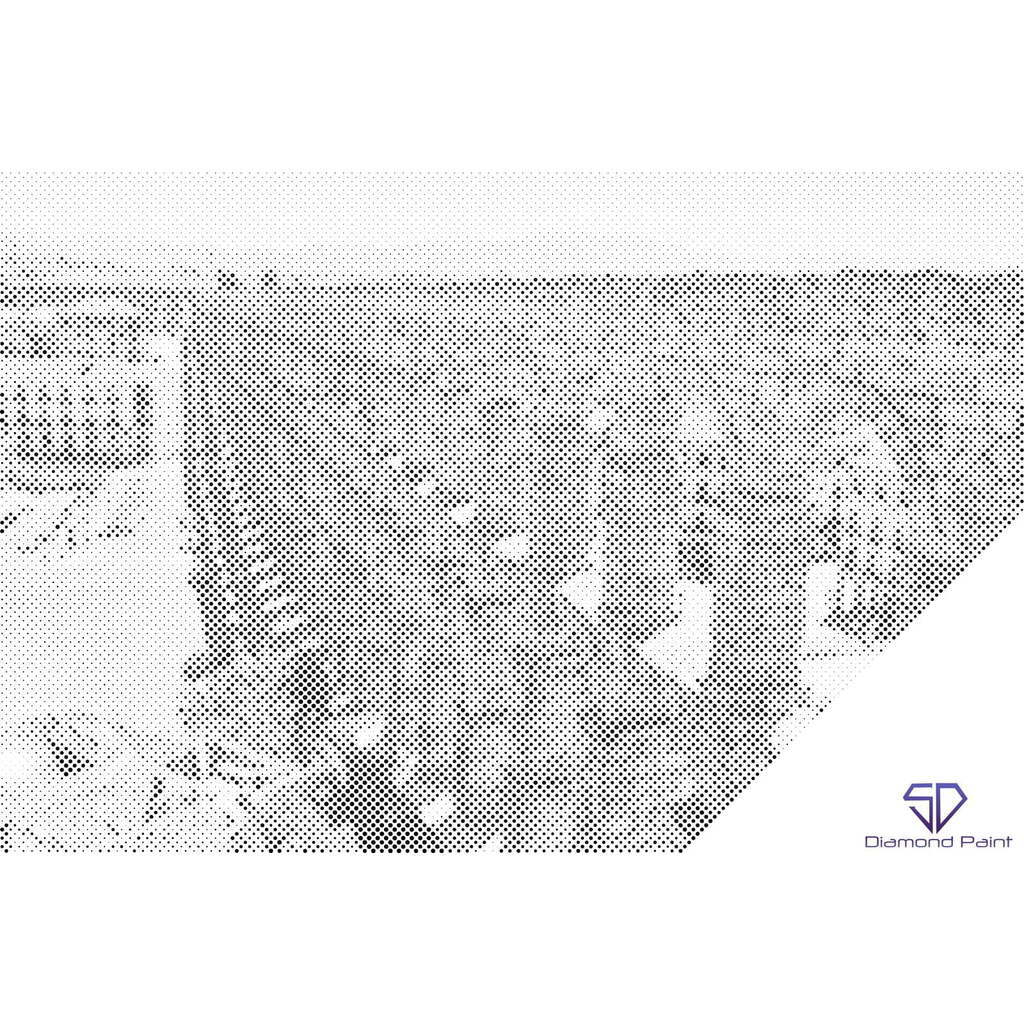 Mal med Prikker - Akvædukten i Segovia, Spanien - Opspændt på ramme - 80 x 60 cm