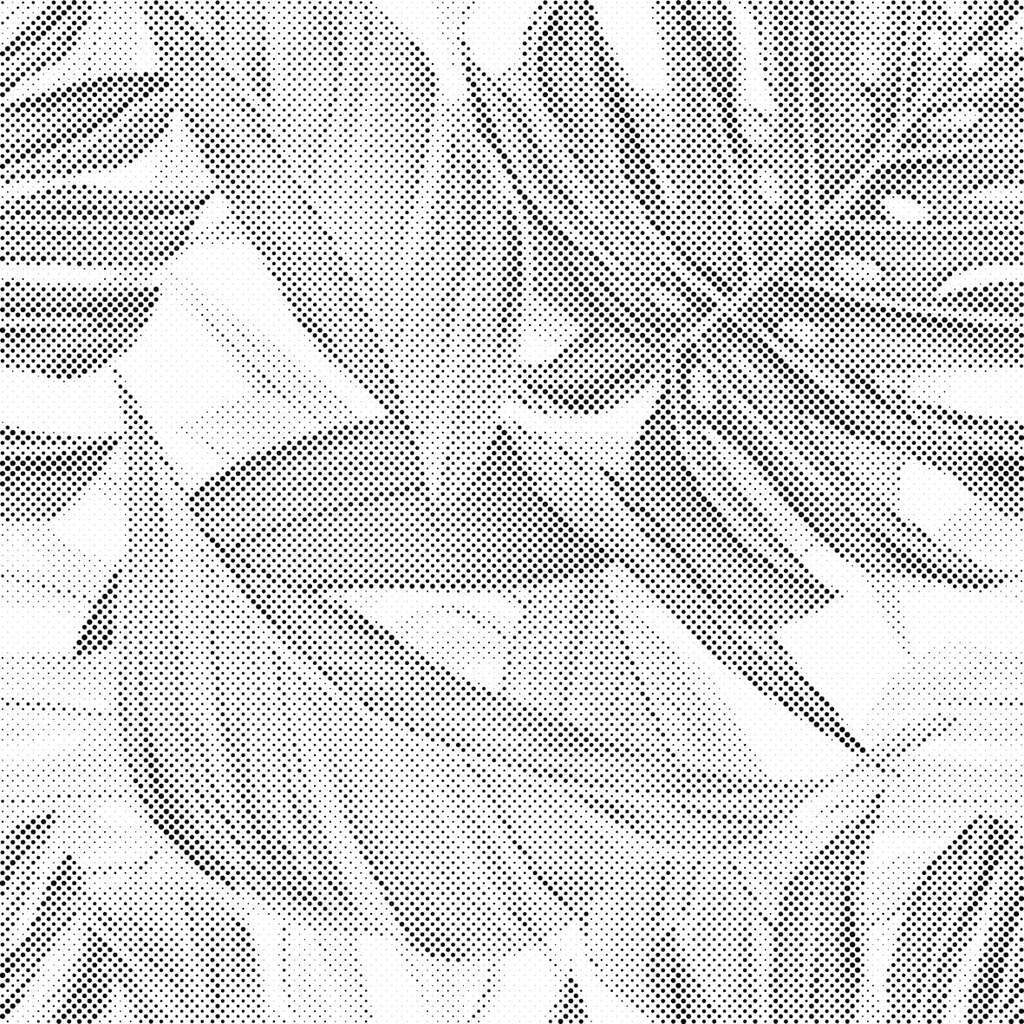 Mal med Prikker - Flotte blade - Uden ramme - 80 x 80 cm