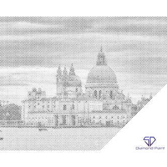 Mal med Prikker - Venedig - Opspændt på ramme - 50 x 40 cm