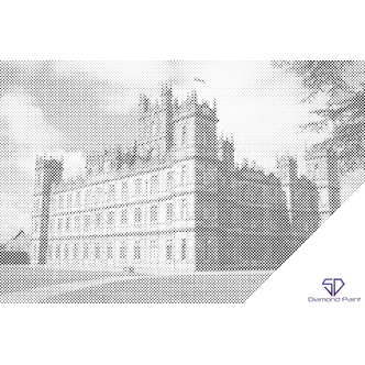 Mal med Prikker - Westminster Abbey, England - Uden ramme - 60 x 40 cm