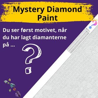 Mysteriebillede A - Nyt motiv - Runde sten - 60 x 50 cm - Lærred, sten, pen, bakke, gele, poser til stenene