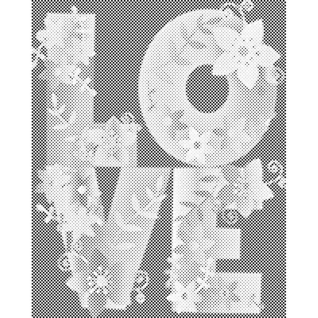 Mal med Prikker - Love - Uden ramme - 60 x 80 cm