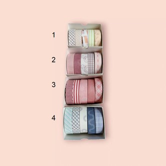 Washi tape pakke med 5 stk. - Mini model - 2
