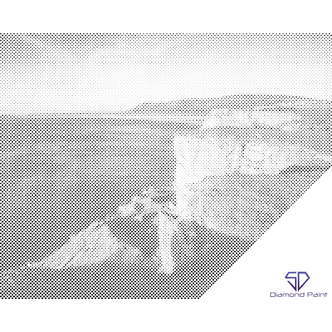 Mal med Prikker - Wales, England - Uden ramme - 60 x 80 cm