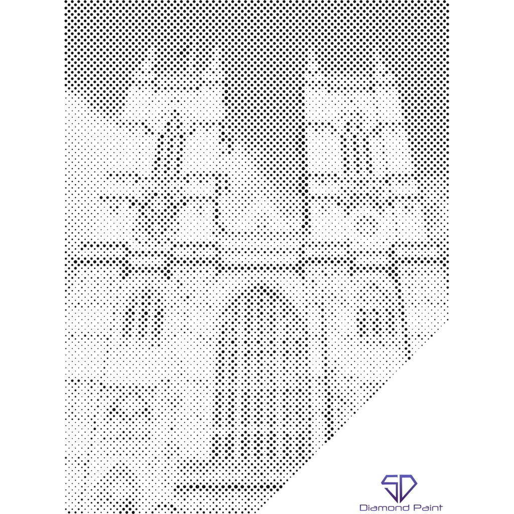 Mal med Prikker - Kirken Westminster Abbey, England - Uden ramme - 60 x 80 cm