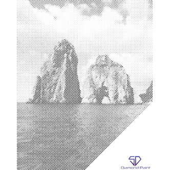 Mal med Prikker - Capri, Italien - Uden ramme - 40 x 50 cm