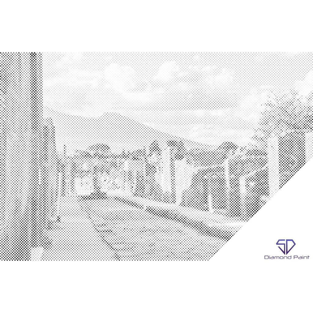 Mal med Prikker - Pompeii, Italien - Uden ramme - 60 x 40 cm