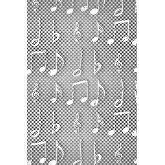 Mal med Prikker - Musiknoder - Opspændt på ramme - 40 x 60 cm