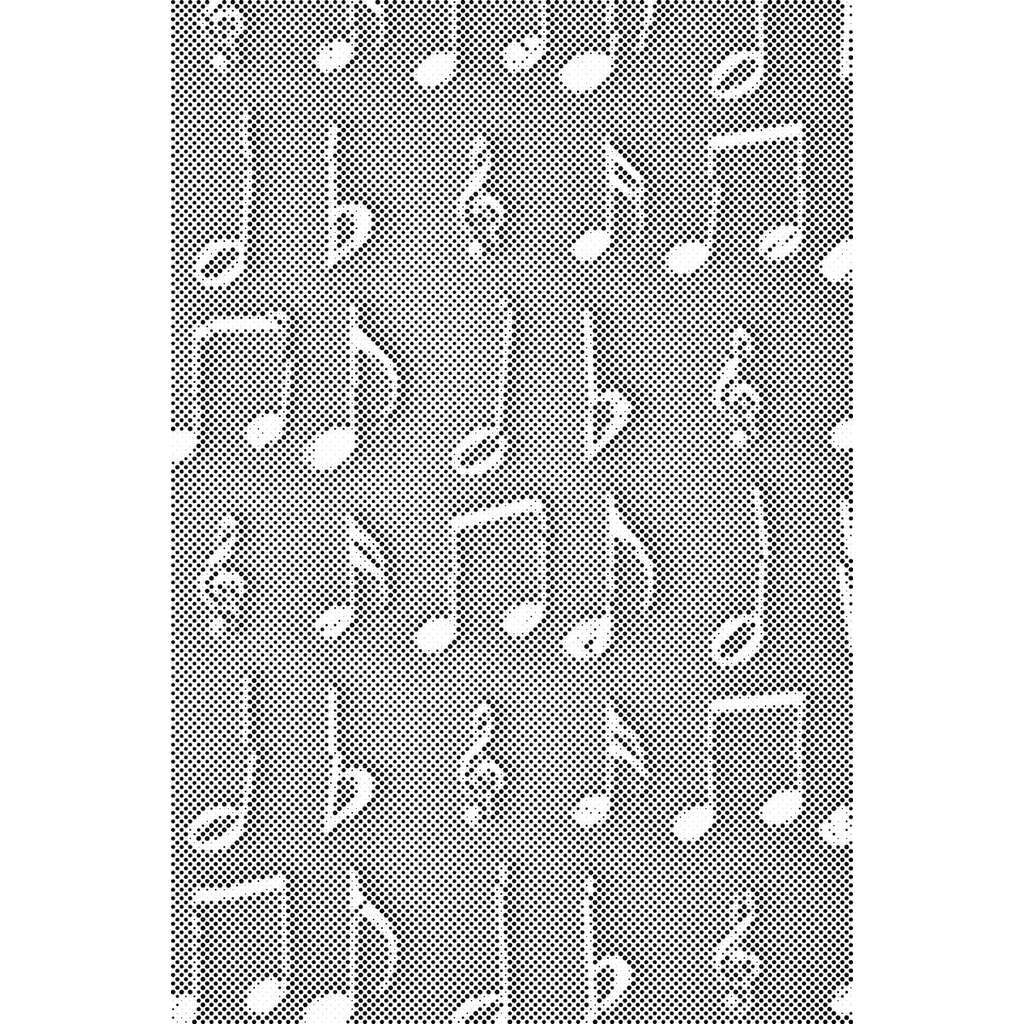 Mal med Prikker - Musiknoder - Uden ramme - 60 x 80 cm