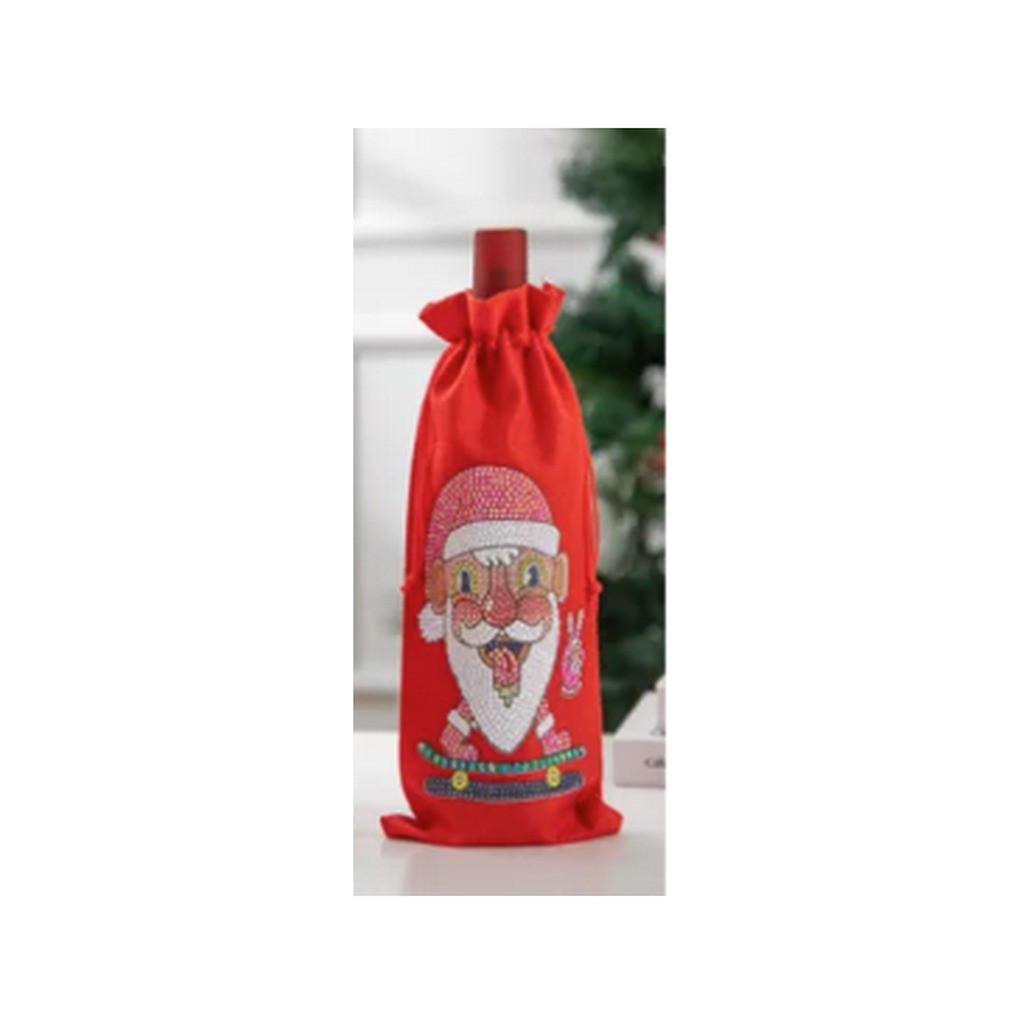 Rød flaskeskjuler med nisse