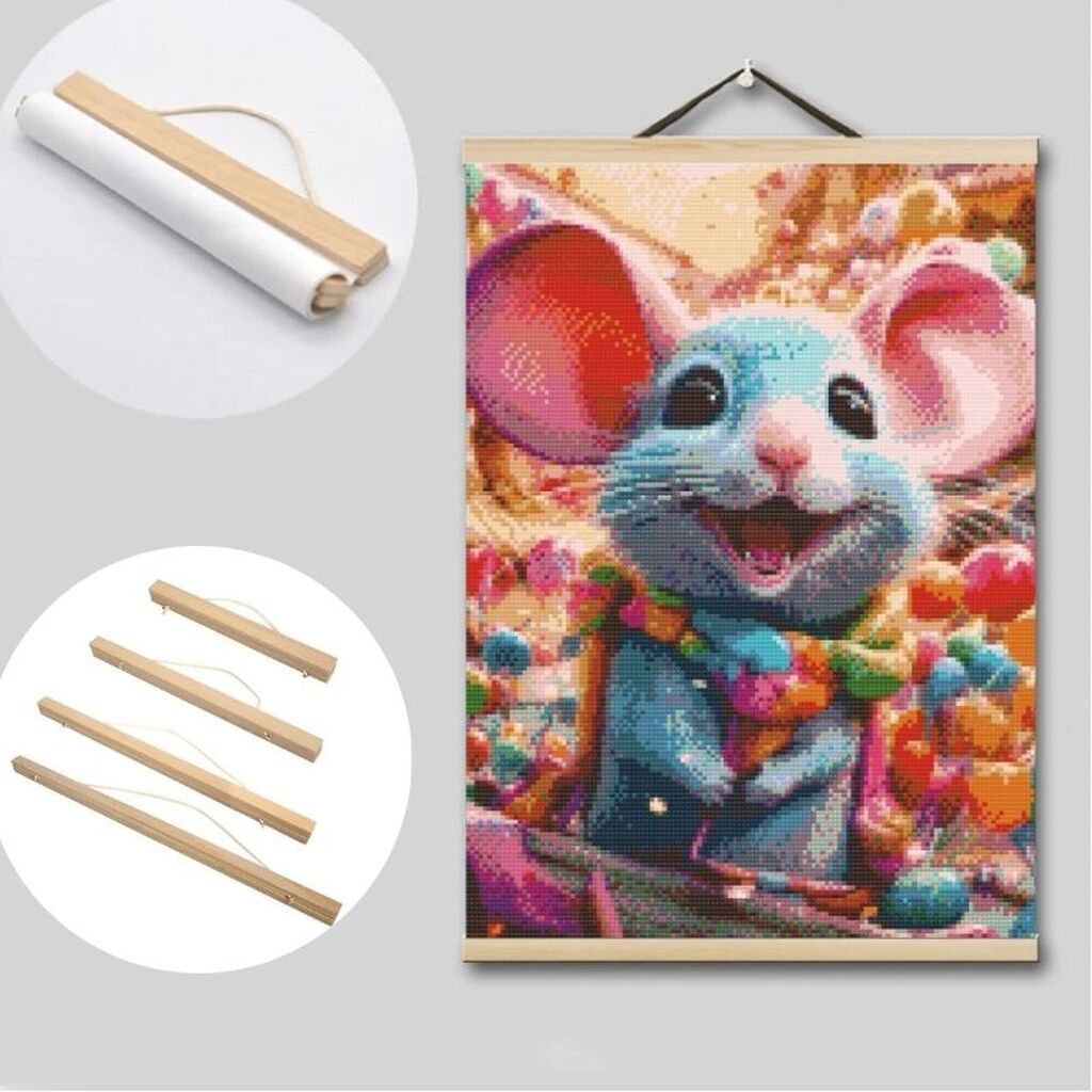 Magnetisk ramme til diamond paint - 80 cm