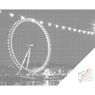 Mal med Prikker - London Eye - Opspændt på ramme - 80 x 60 cm