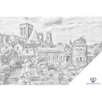 Mal med Prikker - York, England - Uden ramme - 80 x 60 cm