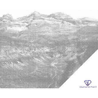 Mal med Prikker - Ordesa, den spanske grand canyon - Uden ramme - 80 x 100 cm