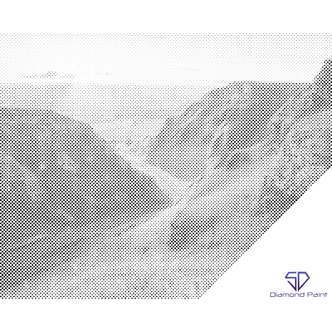 Mal med Prikker - Peak District - Nationalpark, England - Uden ramme - 60 x 80 cm