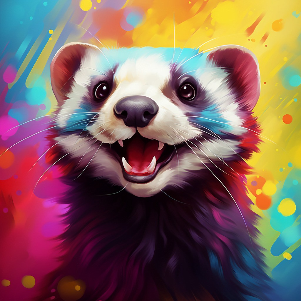 Farverig ilder - Premium - Firkantede sten - 50 x 50 cm - med-saml-selv-ramme - Lærred, sten, pen, bakke, gele, poser til stenene